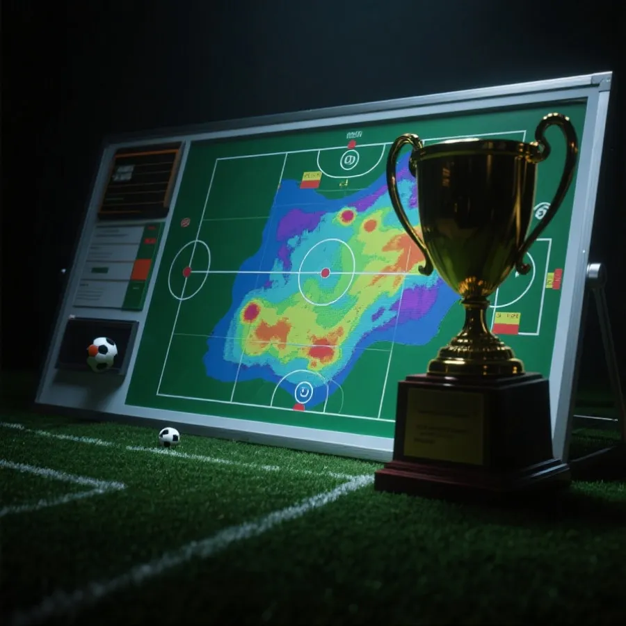 世界杯夺冠分析的战术与数据可视化示意图
