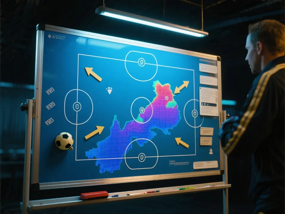 球队战术与阵容深度可视化示意图